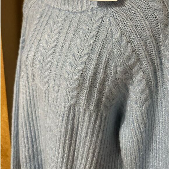 FRNCH Paris Sweater Frnch Paris Bow Back Cable Knit Sweater Size M L NWT - Picture 11 of 16
